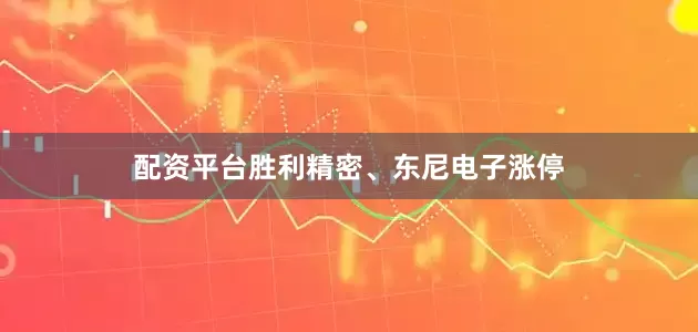 配资平台胜利精密、东尼电子涨停